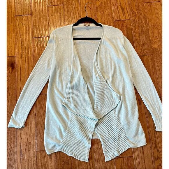 J. Jill mint linen blend open cardigan size xsp - Picture 7 of 9